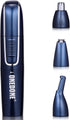 ONEDONE Nose Hair Trimmer, 3 in 1 USB Rechargeable Ear Nose Hair Trimmer for Men