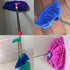 NentMent 2 Pack Broom Pads to Baseboard Cleaner Tool Sweep Broom Cloth Cover Reusable Microfiber Broom Sweeping Refill