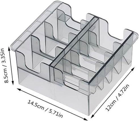 Plastic Blade Organizer for 8 Blades, Storage Case Rack Clipper Comb Holder