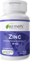 EZ Melts Dissolvable Zinc Supplement, 30 mg, Sugar-Free, 2-Month Supply