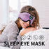 Sleep Mask Bluetooth Headphones, Soft Wireless Headband Eye Mask with Microphone - Purple