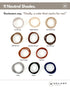 Heliums Thin Seamless Hair Ties - Beige Blonde, 6mm Nylon No Damage Ponytail Holders, 18 Pack