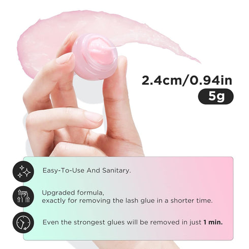 LASHVIEW Eyelash Extension Remover Cream, Special LILY Flavor, Professional Eyelash Extensions Remover for Salon