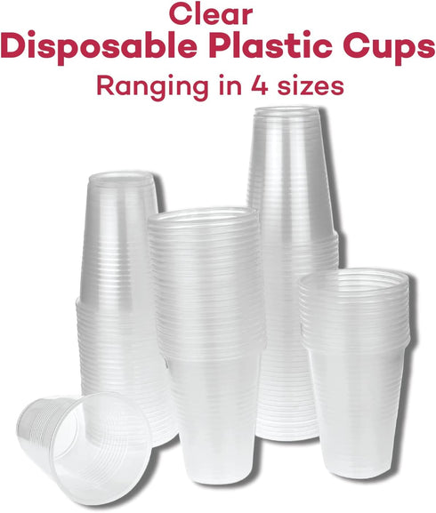 Dealmed 3 oz. Disposable Plastic Cups – 100% Recyclable for Doctor's Offices, Schools, and Hospitals (Pack of 100)