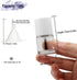 6PCS Empty Nail Polish Bottles with Brush, Empty Refillable DIY Glass Nail Polish Bottles with Funnel & Mixing Balls (10ML, White) by Agidea