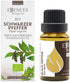 Essences Bulgaria Organic Black Pepper Essential Oil 0.51 Fl Oz | 15ml Piper nigrum - 100% Pure Natural Undiluted Therapeutic Grade for Aromatherapy Humidifier and Relaxing Massage to Ease Joint Ache
