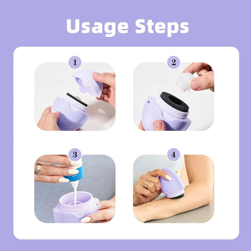 NICECHEF 1.86oz Sunscreen Applicator for Kids with Replaceable Body Sunblock Lotion Sponge Sunscreen Sponge Applicator