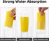 4-Pack Damp Clean Duster Sponge Brush for Cleaning Blinds, Glass, Baseboards, Vents, Mirrors (Yellow)