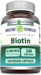 Amazing Formulas Biotin 10000 Mcg Veggie Capsules, Non-GMO, Gluten Free, 240 Count