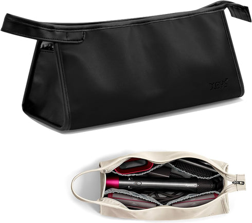 Veki PU Leather Travel Case for Airwrap Styler, Portable Waterproof Storage Bag for Shark Flexstyle Air Styling System