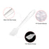 SumDirect Mini Disposable Plastic Cosmetic Spatulas - 100 Pcs Frosted Clear Skincare Makeup Mask Spatula