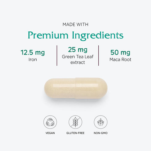 Vitanica FemTeen Symmetry, Vegan Daily Multivitamin for Teens, 120 Capsules