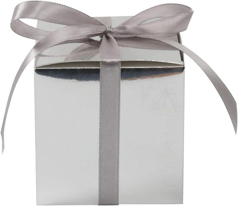 COTOPHER 60pcs Small Gift Boxes, Favor Boxes 2x2x2 inches with Ribbons for Wedding Favors