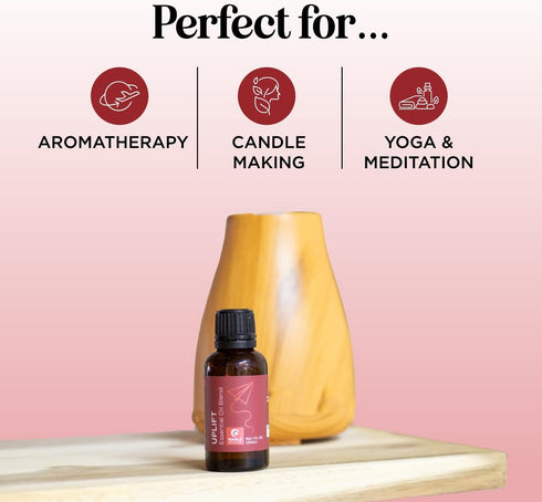 Uplift Aromatherapy Essential Oil Blend - Happy Blend with Calming Citrus Oils for Diffusers