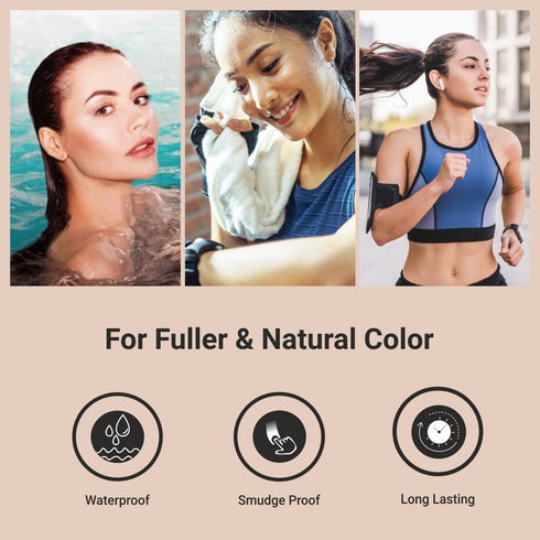 Mina ibrow Hair Color | Natural Spot Coloring Hair Tinting Powder, Water and Smudge Proof, No Ammonia, No Lead, Black