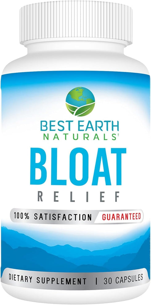 Bloat Relief Water Supplement, Best Earth Naturals, with Dandelion, Green Tea, Cranberry, Apple Cider Vinegar & More,