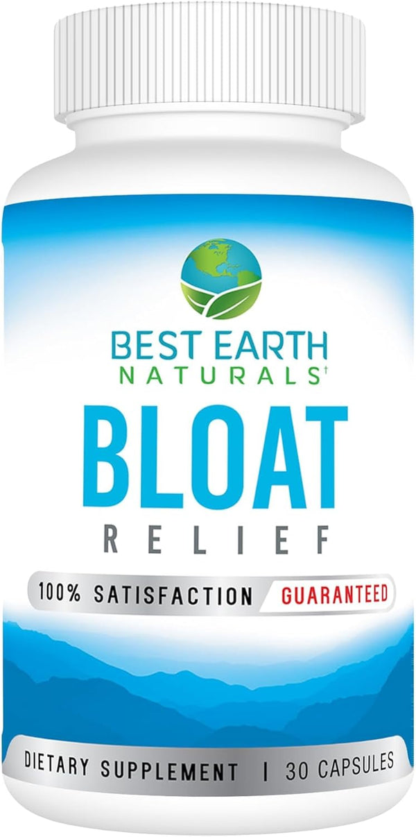 Bloat Relief Water Supplement, Best Earth Naturals, with Dandelion, Green Tea, Cranberry, Apple Cider Vinegar & More,