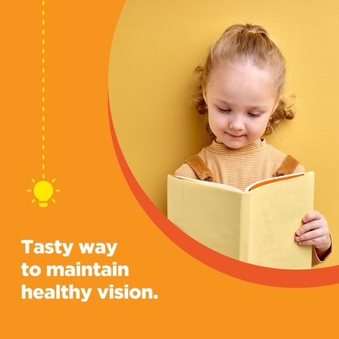 Lutein & Zeaxanthin Eye Vitamins for Kids, Vegan Gummy Vitamins for Eye Care, Lutein Gummies for Vision Clarity