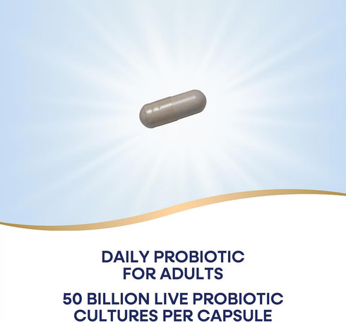 Nature's Way Extra Strength Fortify Probiotic, 50 Billion Live Cultures, Digestive and Immune Health Support, 30