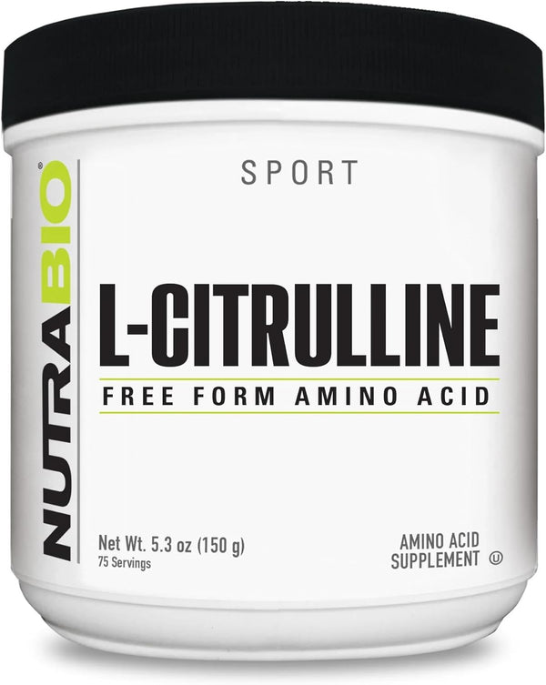 NutraBio L-Citrulline Free Form Amino Acid, 5.3 oz (150 g)
