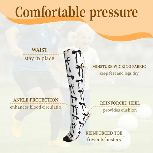 KWSAAHU 15-20 mmhg Compression Socks for Women Men Blood Circulation Relieve Fatigue, Suitable Sport Travel for Nurse