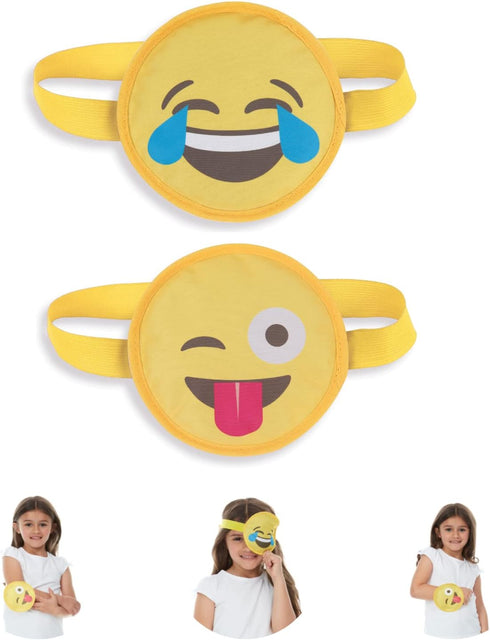 FOMI Kids Hot Cold Gel Ice Packs - 2 Pack, Multi-Use Emoji Designed Wrap for Pain Relief for Children, Reusable Compress