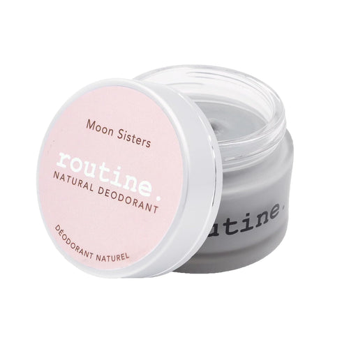 Routine. Natural Deodorant (2 Fluid Oz.) Moon Sisters - Aluminum Free Natural Deodorant for Women & Men - Rose, Neroli,
