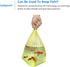 Small 4 Gallon Trash Bags with Quick-Dispense, Cute Compact Package, 100 Count (Yellow)