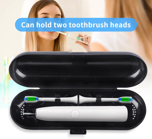 Fowecelt 2 Pack Electric Toothbrush Travel Case - Portable Travel Toothbrush Holder for Oral-B Pro and Other Electric
