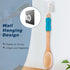 KIPRITII Ergonomically Designed Back Scrubber for Shower, Double-Sided Long Handle Wet & Dry Brush (Blue)