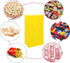 KEYYOOMY Mini Yellow Paper Bags, 24 CT Small Party Favor Goodie Bags, Paper Lunch Bag (3.5 X 2.4 X 7.1 In)