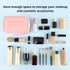 Makeup Bag by Meiyuuo, Medium Travel Pouch for Women, Waterproof Cute Toiletry Case (Light Pink)
