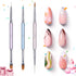 Beetles 3 Pcs Gel Nail Art Brushes Set, Gel Polish Design Pen Painting Tools for DIY Manicure