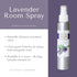 Victoria's 4 oz Lavender Room Spray, All-Natural Essential Oil Air Freshener & Odor Eliminator