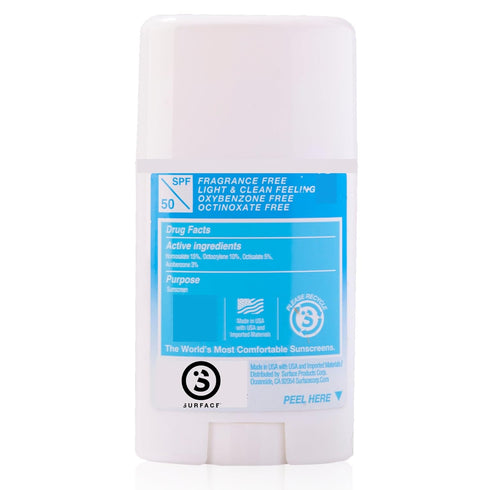 Surface Dry Touch Body Sunscreen Stick, SPF 50, 1.5oz, Reef Safe, Broad Spectrum UVA/UVB Protection