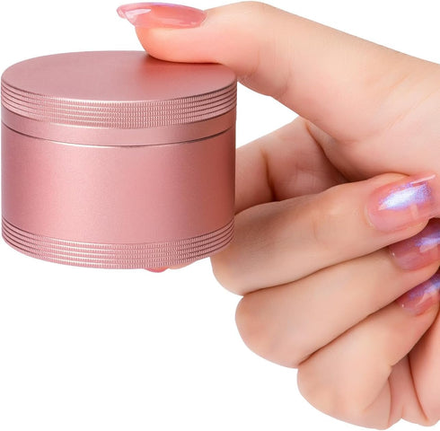 Pink Metal Pill Box Daily, Single Waterproof Travel Container for Purse, Cute Pill Holder Organizer, Big Size