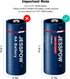 18500 Rechargeable Solar Batteries 3.2V,LiFePO4 Lithium 3.2 Volt 1000mAh Battery for Outdoor Lights Flashlight, Garden Solar Light Batteries, 4 Pack (Not AA Battery)