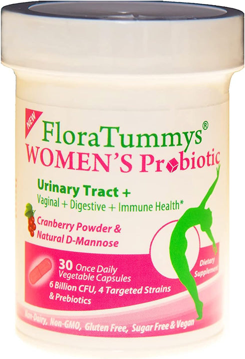 Women's Probiotic, Urinary Tract Digestive Immune System Health, Cranberry Powder, Kosher Certified