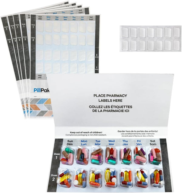 Generic Pill Pak - Weekly Twice a Day Blister Pack, Extra Large