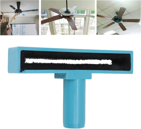 Ceiling Fan Blade Cleaner Duster for Home, Washable Brush Attachment, Blue Ceiling Fan Cleaner Tool
