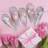5D Aurora Butterfly Nail Stickers for Women, Cartoon Butterfly Nail Art Decals for Nail Designs