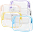 PACKISM Clear Makeup Bags, 2 Pack TSA Approved Toiletry Bag, Travel Makeup Cosmetic Bag for Women