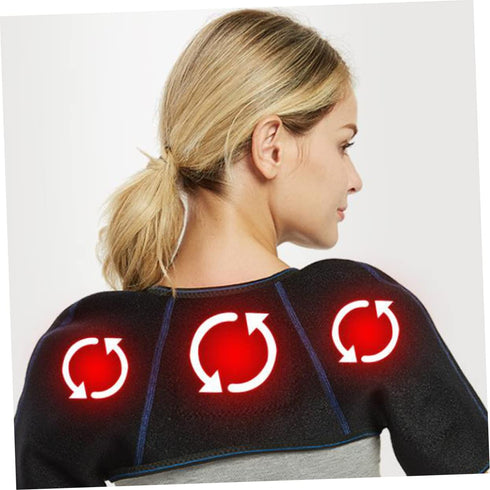 Ipetboom Self-Heating Shoulder Pad XL Breathable Magnetic Therapy Support Belt for Neck and Shoulders Pain Relief