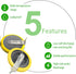 EEMB 5PCS LIR2032H 70mah 3.7V Rechargeable Lithium-ion Coin Button Cell Batteries with Solder Tabs