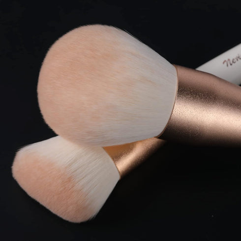 Makeup Brushes Set, EVRCHGIEA 12pcs Premium Brushes for Eye Shadow, Eyebrows, Foundation, White Travel Makeup Set