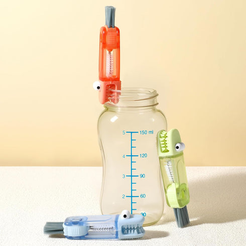 4-in-1 Cup Lid Gap Cleaning Brush Set, 3Pcs Multipurpose Home Kitchen Crevice Cleaning Tools for Tight Spaces