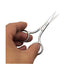 Silver Professional Stainless Steel Facial Hair Scissors - Grooming for Men, Safety Use