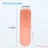 Sunenlyst 2Pcs Travel Toothbrush Holder, Portable Case for Traveling, Camping, Business Trip (Green and Orange)