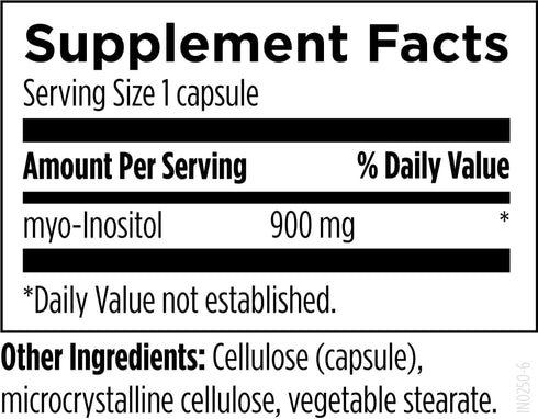 Designs for Health Inositol Capsules, 900mg per Capsule, 120 Capsules, Dietary Supplement