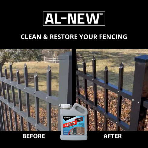 AL-NEW Step 1 Clean, Cleaning Solution for Outdoor Patio Furniture, Garage Doors, 16 Ounce